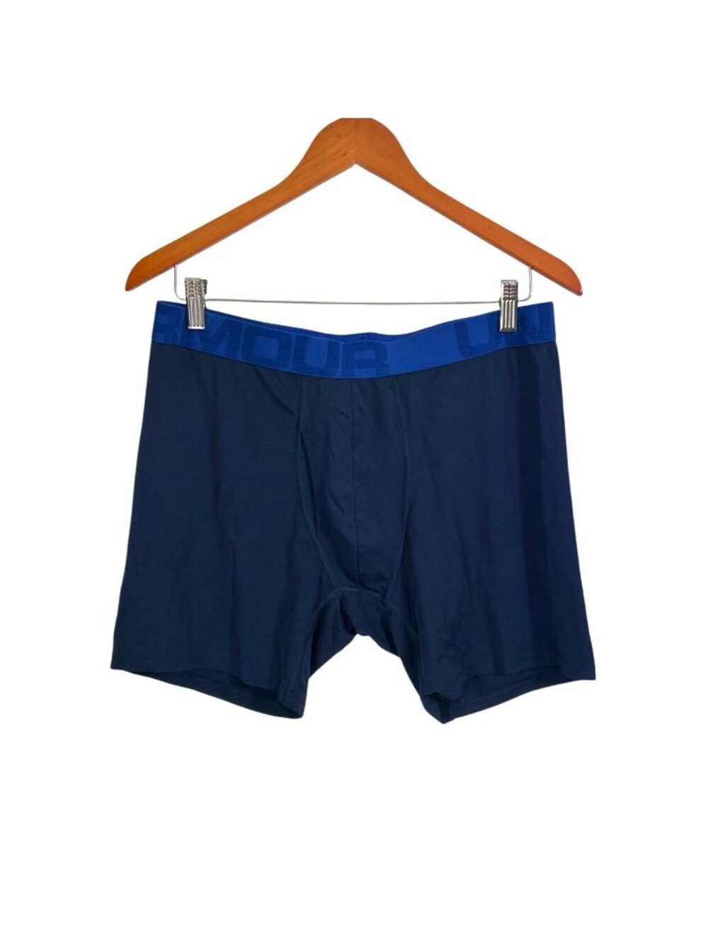 Under Armour Mens XL Boxerjock Boxer Briefs Soft & Stretchy Blue & Navy Performa